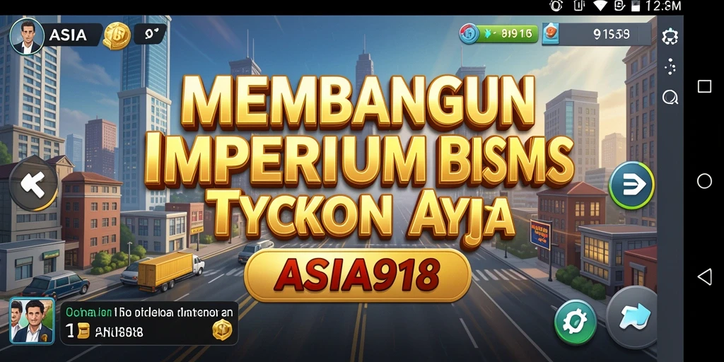Screenshot gameplay ASIA918 menampilkan manajemen bisnis yang seru.