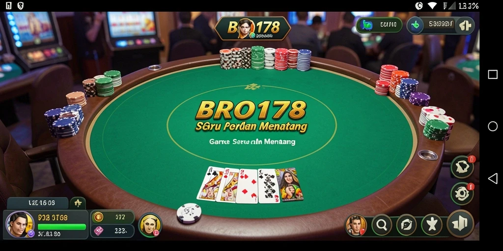 Gameplay Poker seru dan menantang di BRO178.
