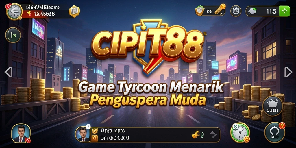 Tampilan gameplay menarik dari CIPIT88 yang menampilkan manajemen bisnis.