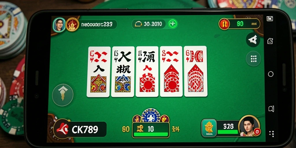 Screenshot CK789 menampilkan gameplay Domino yang seru dan kompetitif.