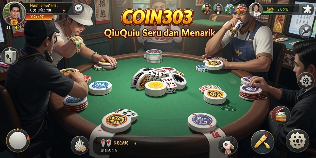Tampilan gameplay seru dari permainan QiuQiu COIN303.