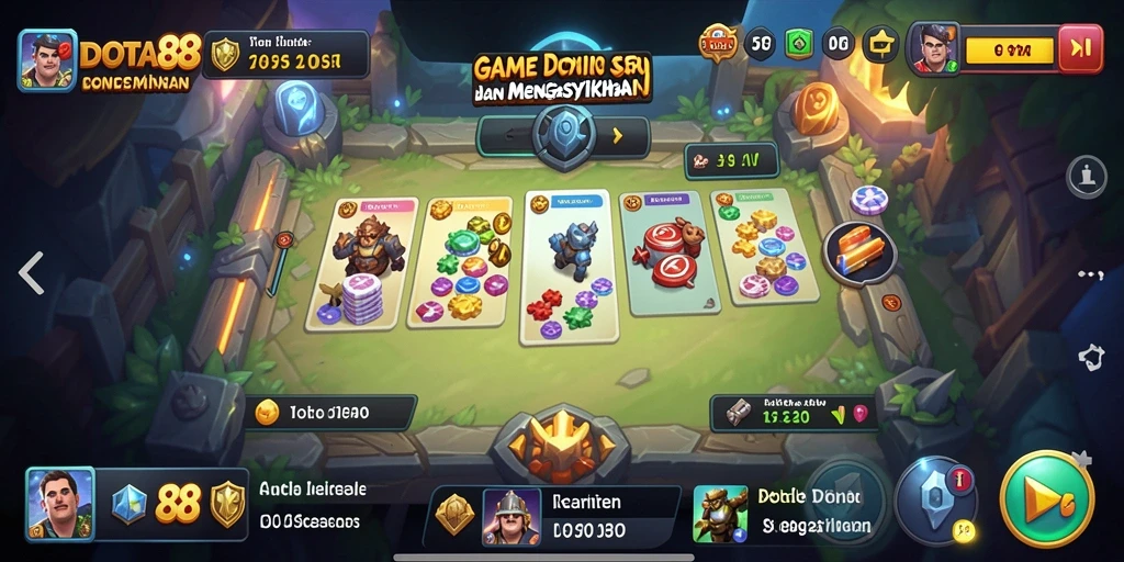Tampilan gameplay DOTA88 yang menarik dan menantang.