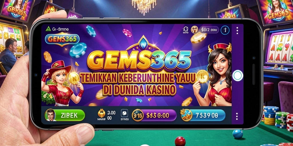 Tampilan gameplay GEMS365 yang mendebarkan dan penuh warna.