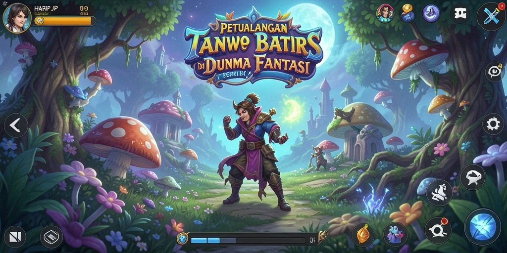 Screenshot gameplay HARAPJP menampilkan petualangan seru di dunia fantastis.