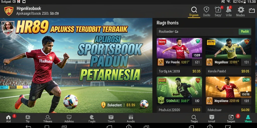 Screenshot HR89 menampilkan fitur taruhan langsung yang menarik.