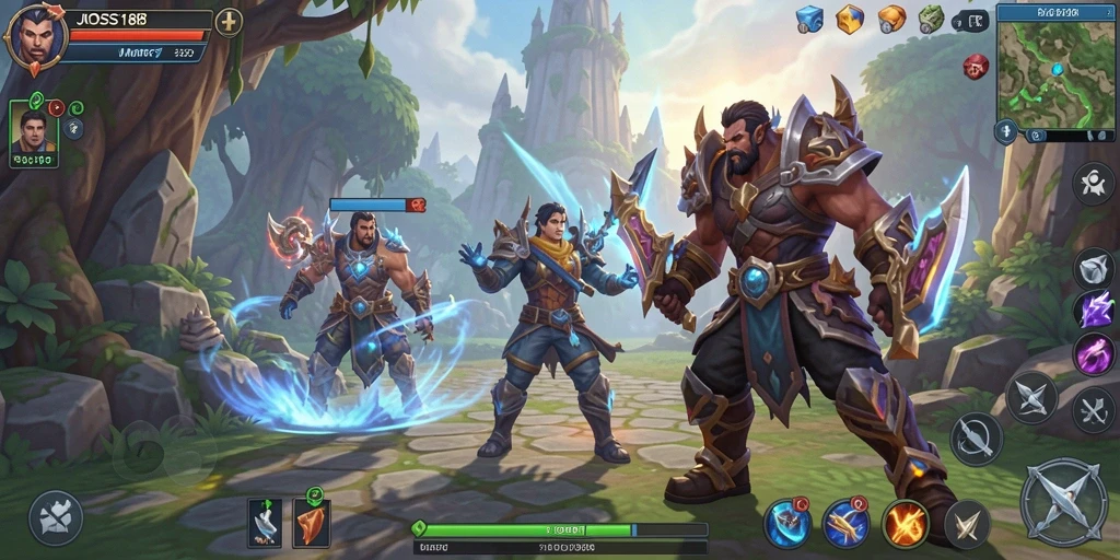 Screenshot dari gameplay JOSS188 menampilkan aksi seru di dunia MMORPG.