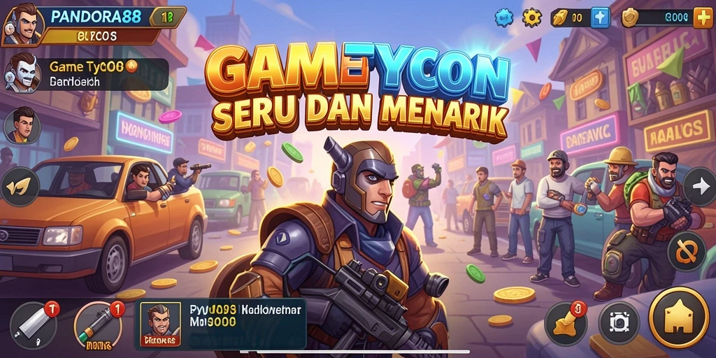 Screenshot utama PANDORA88 menampilkan tampilan gameplay Tycoon yang menarik.