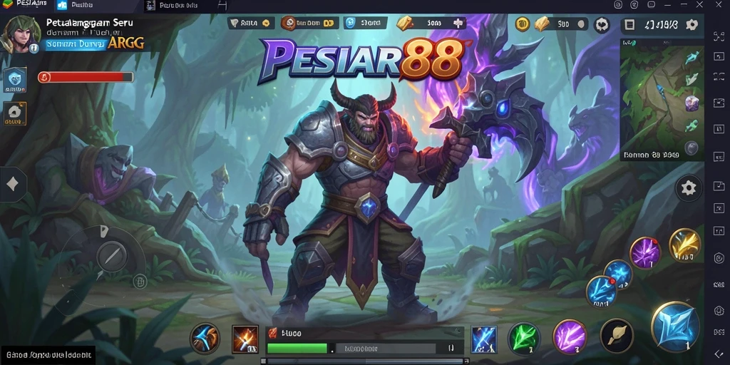 Tampilan gameplay <strong>PESIAR88</strong> yang menakjubkan dan mendebarkan.
