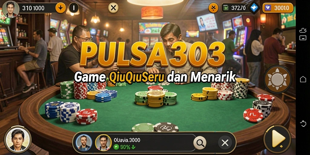 Tampilan menarik dari gameplay QiuQiu di PULSA303.