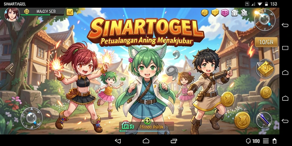 Tampilan gameplay SINARTOGEL yang menegangkan dan berwarna.