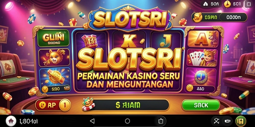 Gameplay seru SLOTSRI dengan berbagai tema slot menarik.