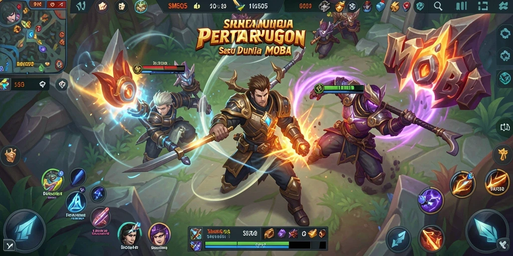 Tampilan seru gameplay di <strong>SM605</strong> menunjukkan pertempuran tim yang mendebarkan.