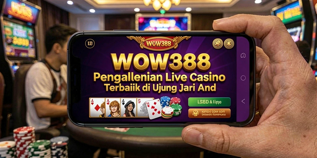 Tampilan gameplay Live Casino yang mendebarkan dari WOW388.