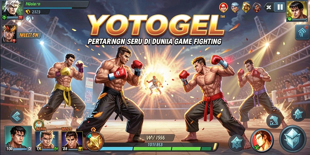 Tampilan gameplay mendebarkan dalam YOTOGEL, aksi pertarungan yang seru.
